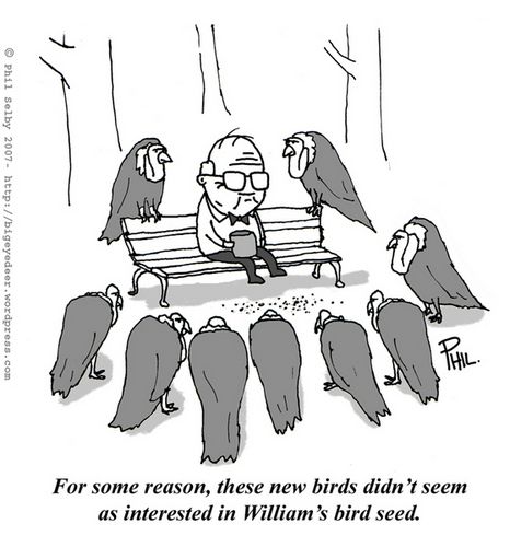 This cartoon hates the way old people are always carrion on - bigeyedeer.wordpress.com