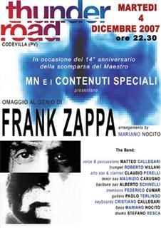 Frank Zappa - Concerto Memorial al Thunder Road 4 dicembre 2007