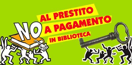 Campagna europea contro l\'introduzione del prestito a pagamento in biblioteca